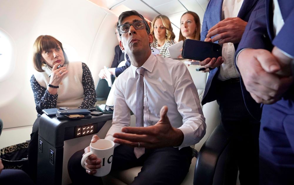 Prime Minister Rishi Sunak on his way to Washington (Alamy)